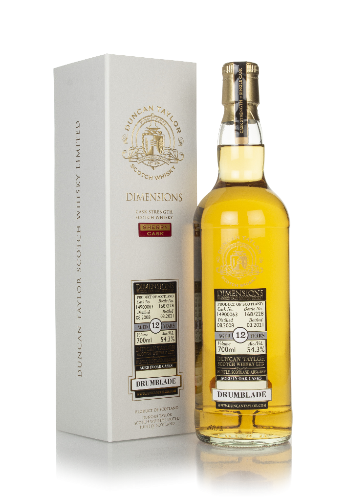 Drumblade 12 Year Old 2008 (cask 14900063) - Dimensions (Duncan Taylor) 70cl product image