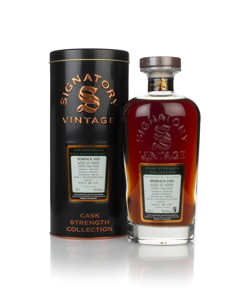 Benriach 20 Year Old 2000 (cask 1) - Cask Strength Collection (Signatory) 70cl product image