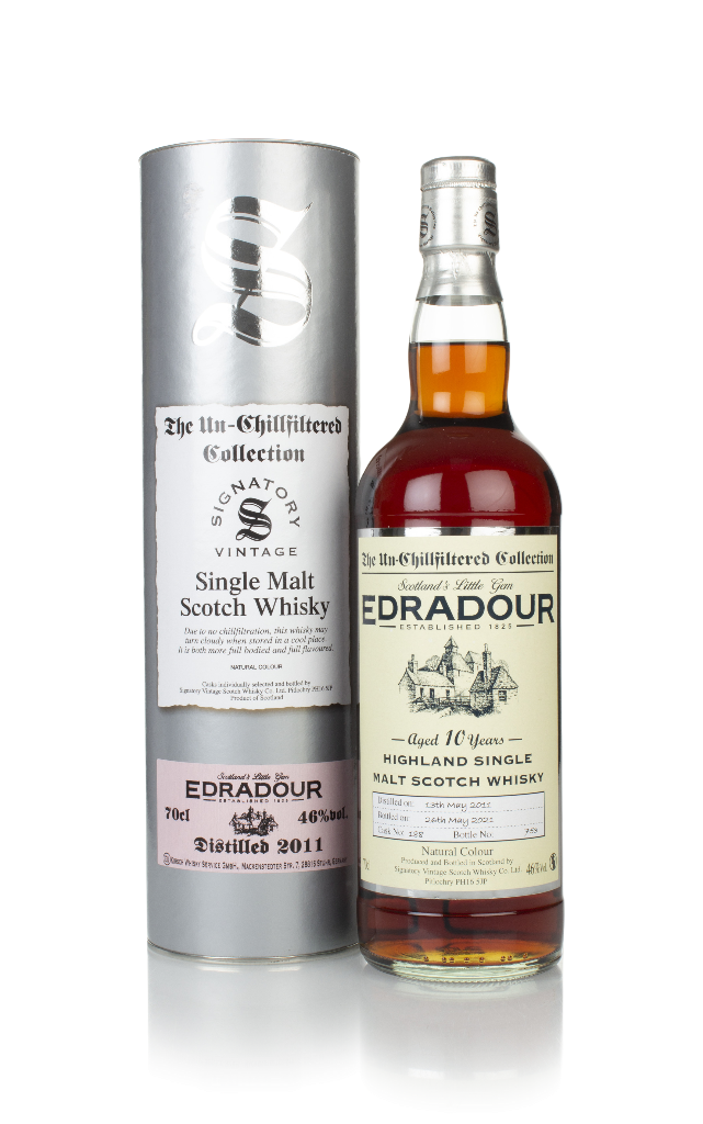 Edradour 10 Year Old 2011 (cask 188) - Un-Chillfiltered Collection (Signatory) 70cl product image