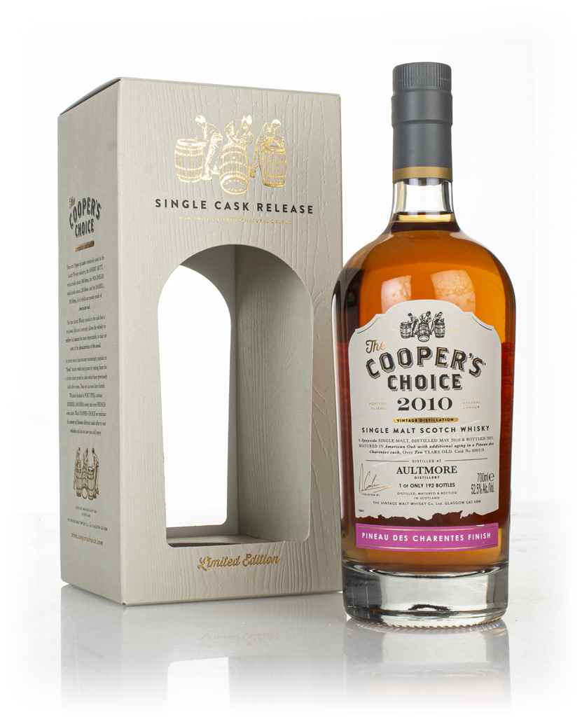 Aultmore 10 Year Old 2010 (cask 800318) - The Cooper's Choice (The Vintage Malt Whisky Co.) 70cl product image