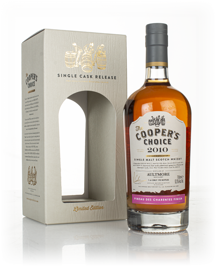 Aultmore 10 Year Old 2010 (cask 800318) - The Cooper's Choice (The Vintage Malt Whisky Co.) 70cl product image