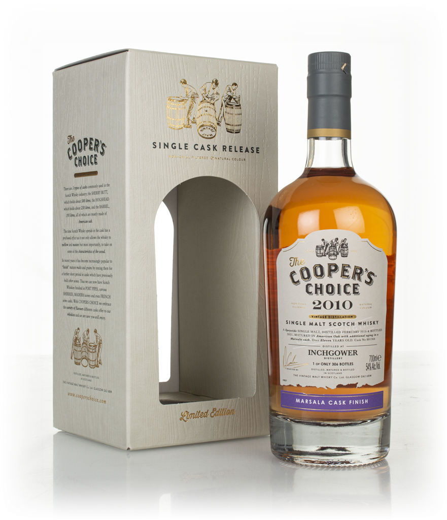 Inchgower 11 Year Old 2010 (cask 801364) - The Cooper's Choice (The Vintage Malt Whisky Co.) 70cl product image