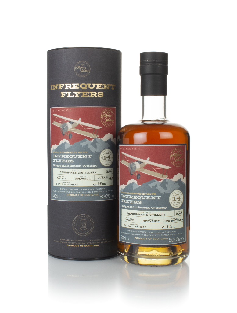 Benrinnes 14 Year Old 2007 (cask 300322) - Infrequent Flyers (Alistair Walker) 70cl product image