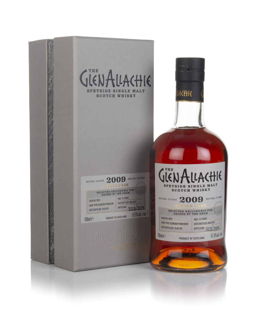 GlenAllachie 12 Year Old 2009 (cask 5551) - Drinks By the Dram Exclusive 70cl product image