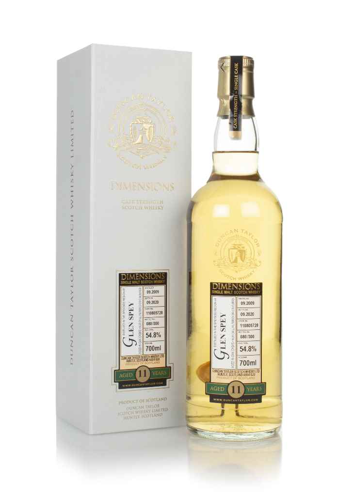 Glen Spey 11 Year Old 2009 (cask 110805728) - Dimensions (Duncan Taylor) 70cl product image