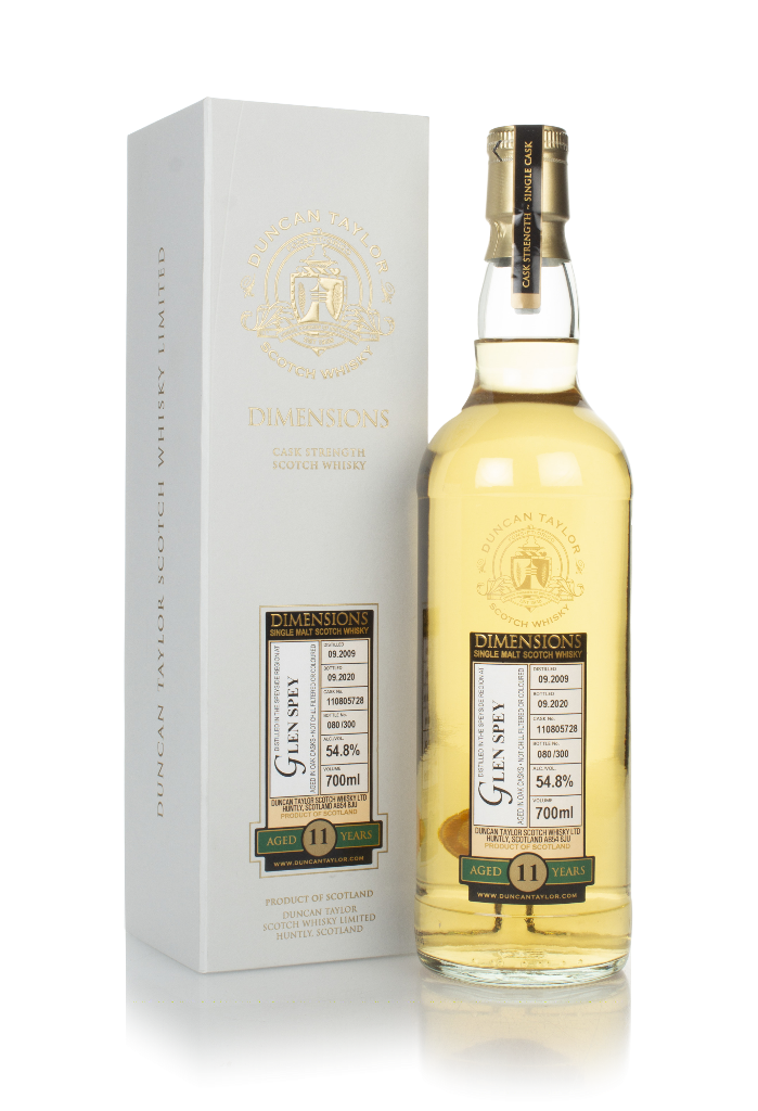 Glen Spey 11 Year Old 2009 (cask 110805728) - Dimensions (Duncan Taylor) 70cl product image