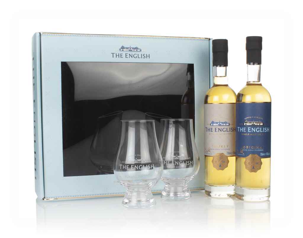 The English - Original & Smokey Gift Pack with 2x Glasses 40cl product image