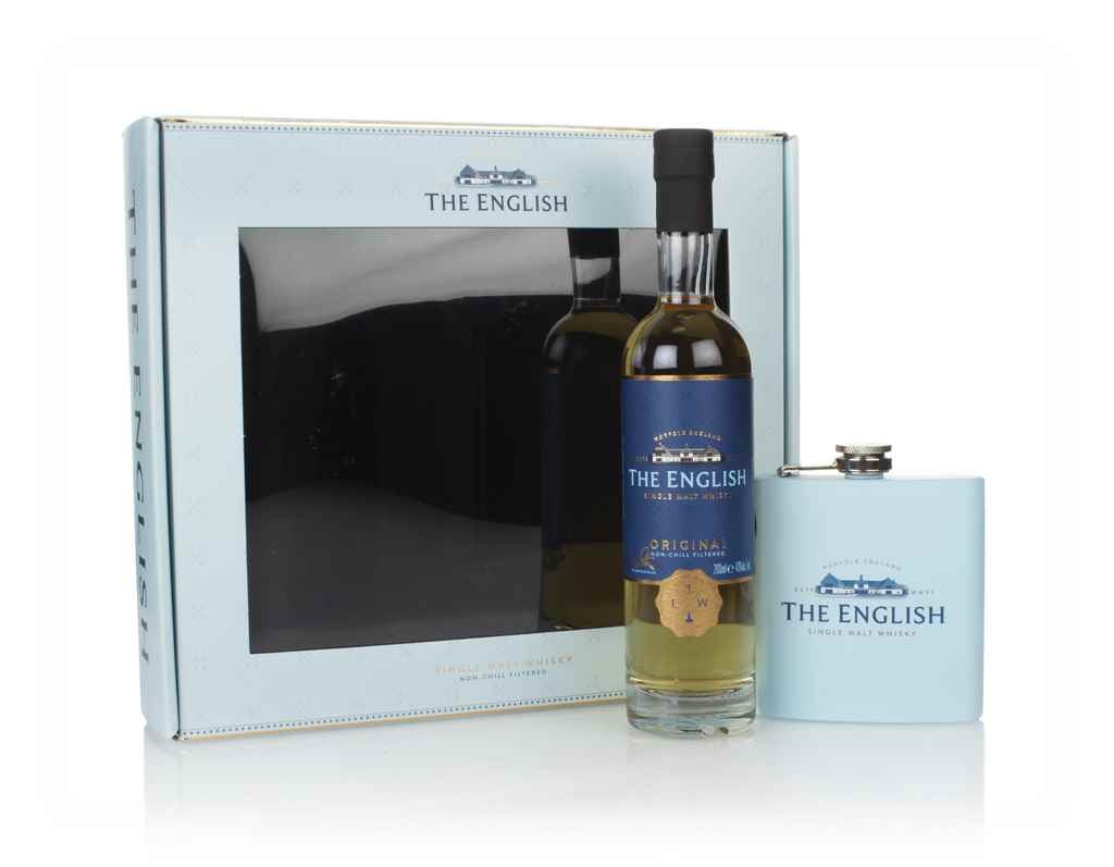 The English - Original Gift Pack with Hip Flask 20cl product image
