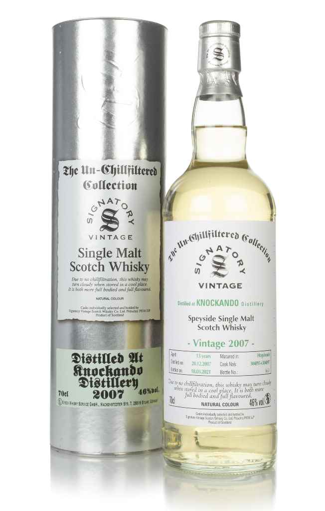 Knockando 13 Year Old 2007 (casks 304095 & 304097) - Un-Chillfiltered Collection (Signatory) 70cl product image