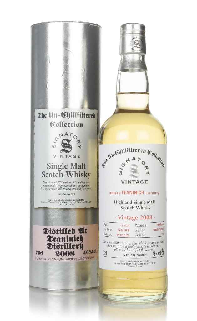 Teaninich 12 Year Old 2008 (casks 702603 & 702604) - Un-Chillfiltered Collection (Signatory) 70cl product image