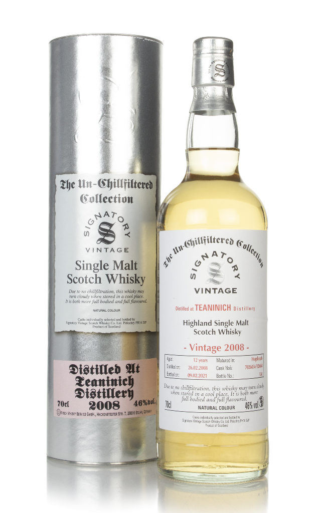 Teaninich 12 Year Old 2008 (casks 702603 & 702604) - Un-Chillfiltered Collection (Signatory) 70cl product image
