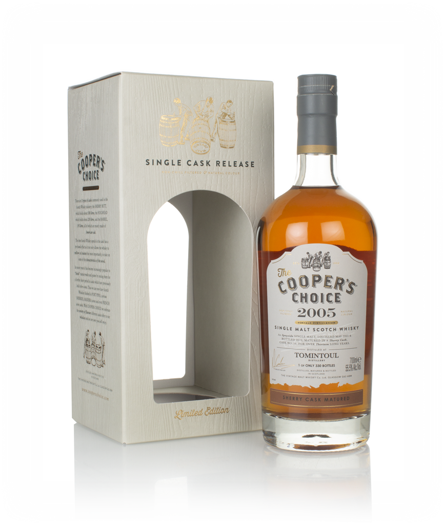 Tomintoul 13 Year Old 2005 (cask 10) - The Cooper's Choice (The Vintage Malt Whisky Co.) 70cl product image
