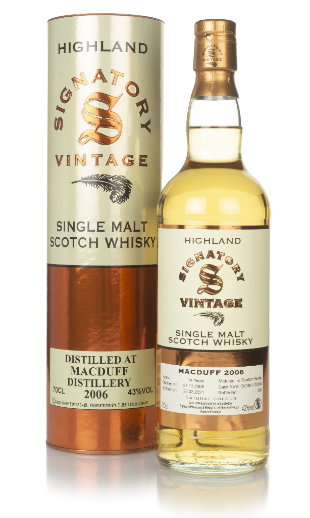 Macduff 14 Year Old 2006 (casks 102380 & 102384) - Signatory 70cl product image