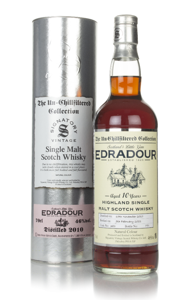 Edradour 10 Year Old 2010 (cask 385) - Un-Chillfiltered Collection (Signatory) 70cl product image