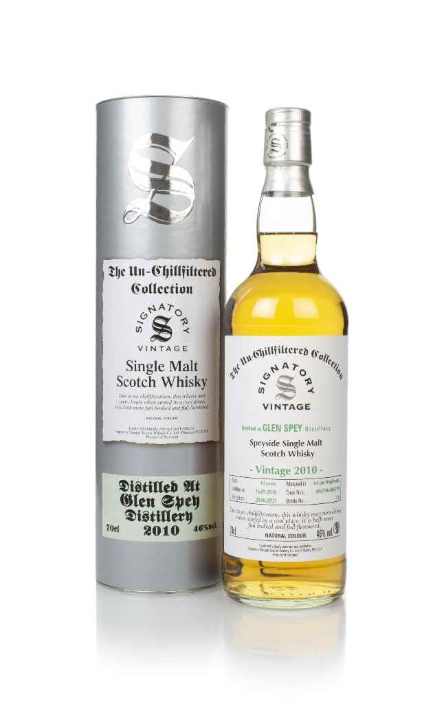 Glen Spey 10 Year Old 2010 (casks 804794 & 804799) - Un-Chilfiltered Collection (Signatory) 70cl product image