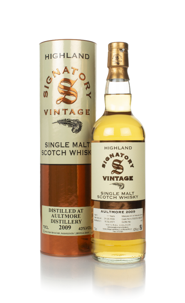 Aultmore 11 Year Old 2009 (casks 303223 & 303227) - Signatory 70cl product image