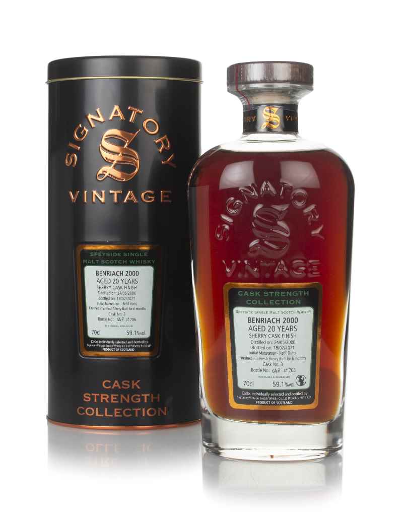Benriach 20 Year Old 2000 (cask 3) - Cask Strength Collection (Signatory) 70cl product image