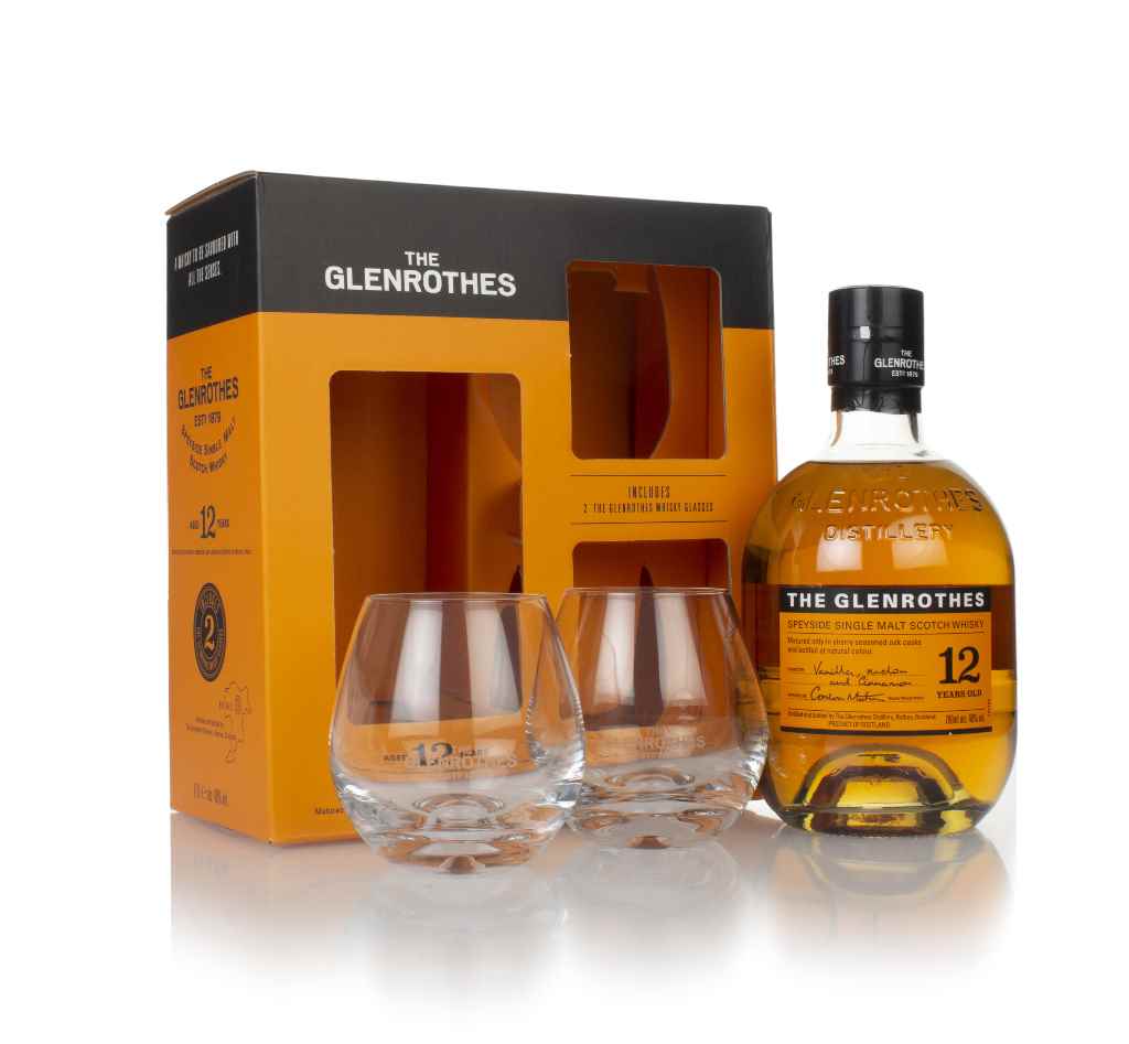 The Glenrothes 12 Year Old Gift Pack with 2x Glasses 70cl product image