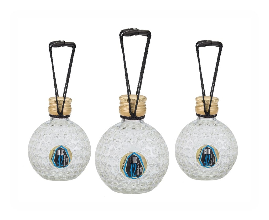 Blue 42 Luxurious Glass Vodka Bauble Set (3 x 50ml) 15cl product image