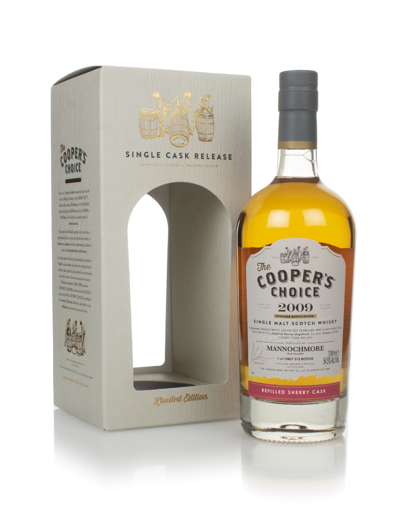 Mannochmore 12 Year Old 2009 (cask 1445) - The  Cooper's Choice (The Vintage Malt Whisky Co.) 70cl product image