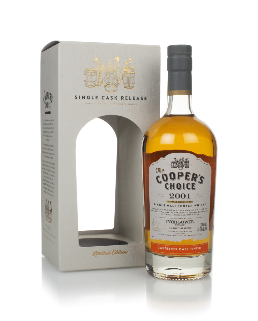 Inchgower 19 Year Old 2001 (cask 9334) - The Cooper's Choice (The Vintage Malt Whisky Co,) 70cl product image