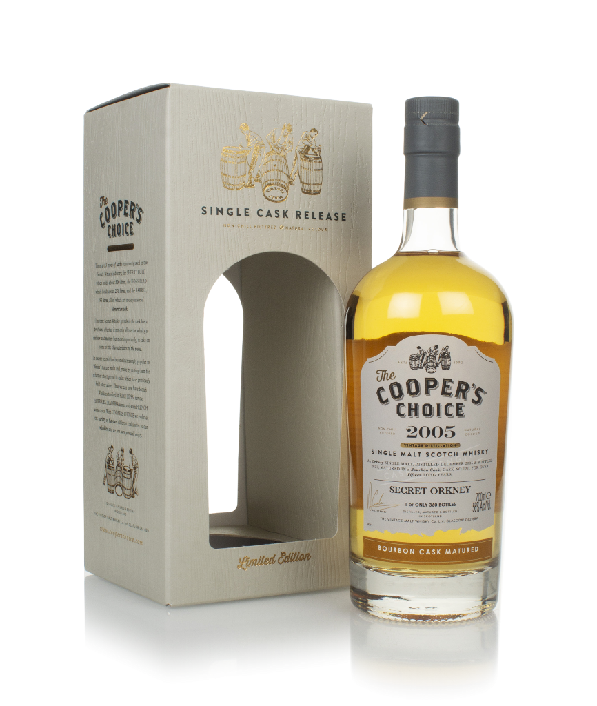 Secret Orkney 15 Year Old 2005 (cask 121) - The Cooper's Choice (The Vintage Malt Whisky Co.) 70cl product image