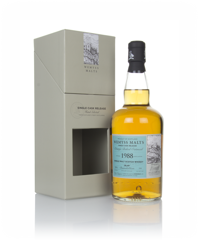 Orange Baked Oatmeal 1988 (bottled 2018) - Wemyss Malts (Bunnahabhain)  70cl product image