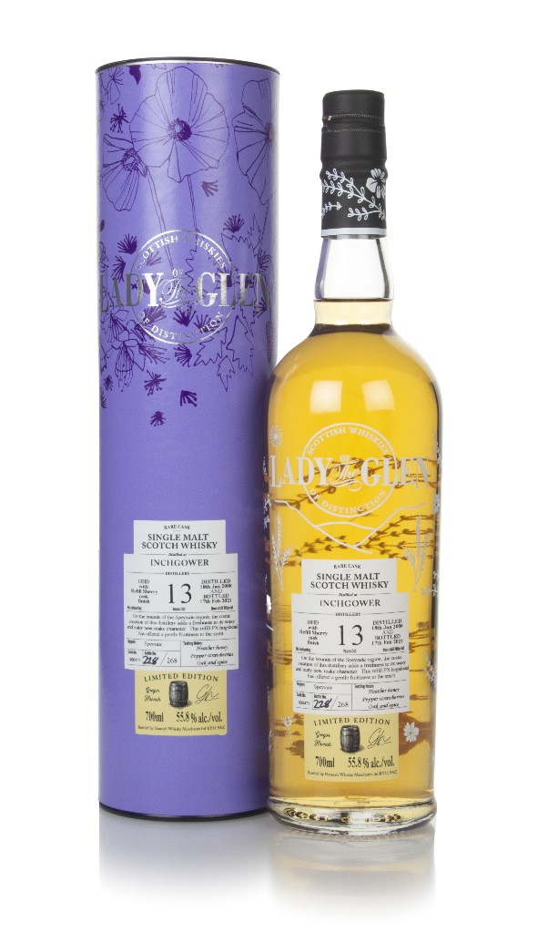 Inchgower 13 Year Old 2008 (cask 800479) - Lady of the Glen (Hannah Whisky Merchants) 70cl product image