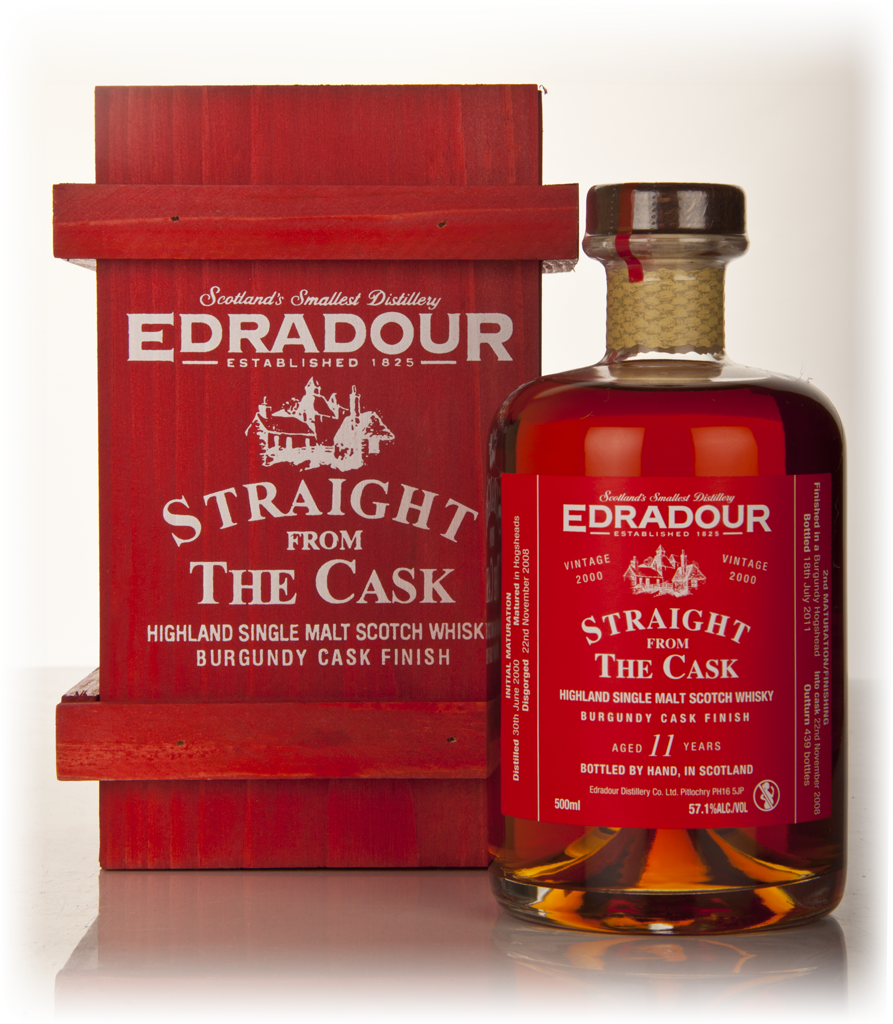 Edradour 11 Year Old 2000 Burgundy Cask Finish - Straight from the Cask 57.1% 50cl product image
