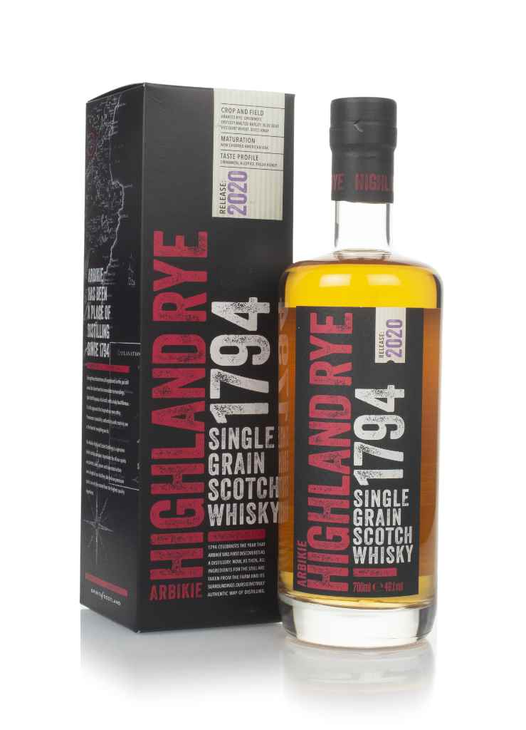 Arbikie Highland Rye 1794 (2020 Release) 70cl product image