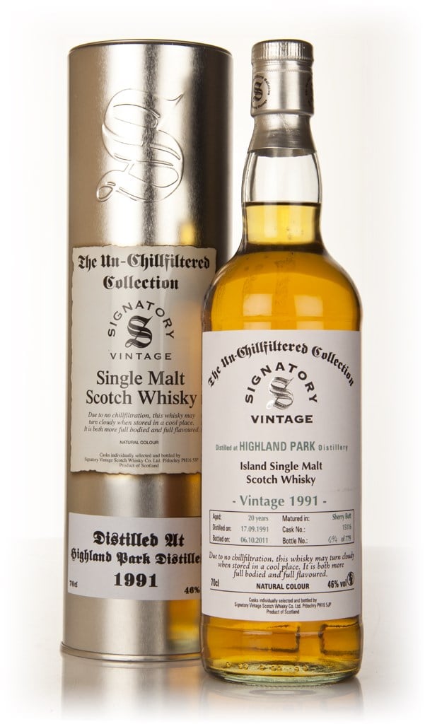 Highland Park 20 Year Old 1991 Cask 15116 - Un-Chillfiltered (Signatory) 70cl product image
