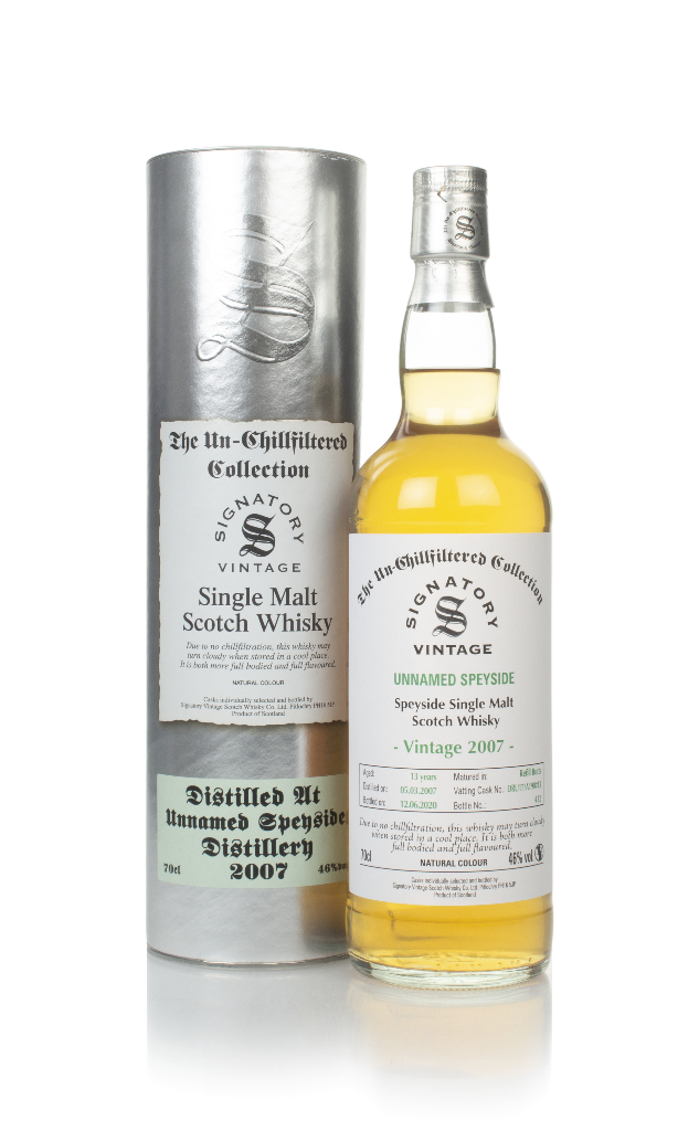 Unnamed Speyside 13 Year Old 2007 - Un-Chillfiltered Collection (Signatory) 70cl product image