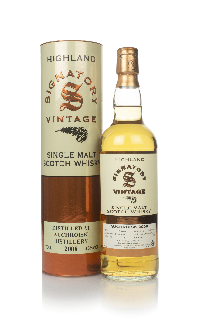 Auchroisk 12 Year Old 2008 (casks 816420 & 816423) - Signatory 70cl product image