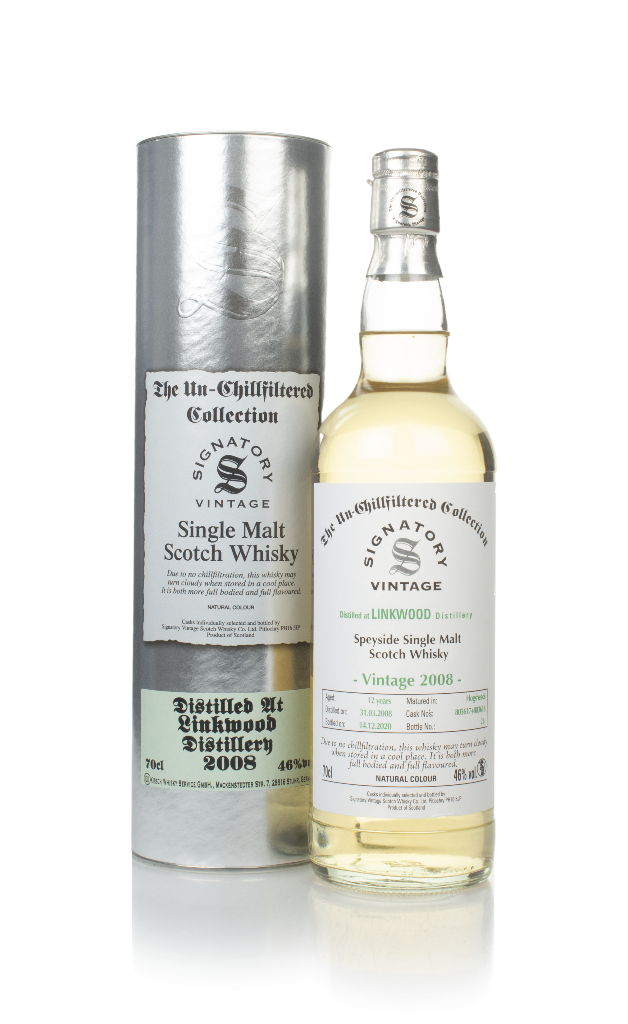 Linkwood 12 Year Old 2008 (casks 803617 & 803618) - Un-Chillfiltered Collection (Signatory) 70cl product image