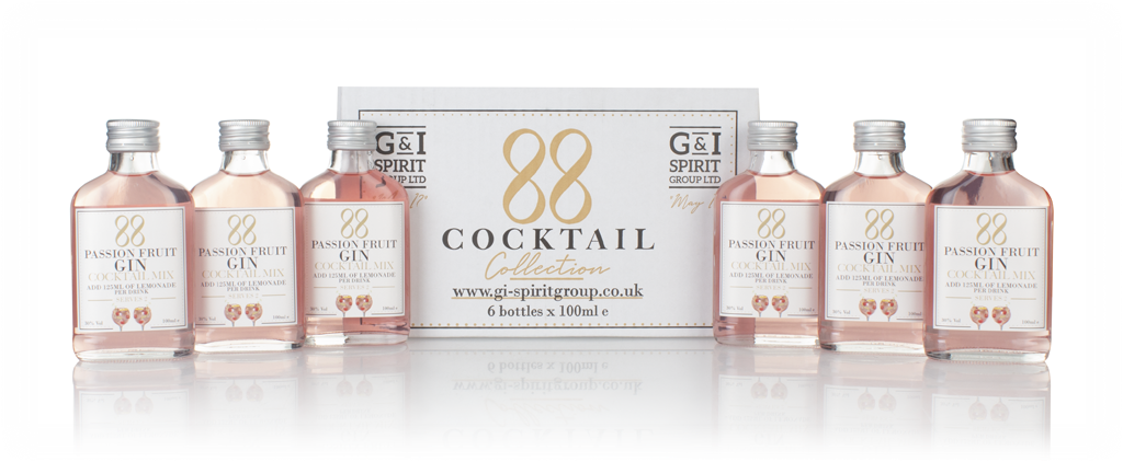 88 Cocktail Passion Fruit Gin Cocktail Mix (6 x 100ml) 60cl product image