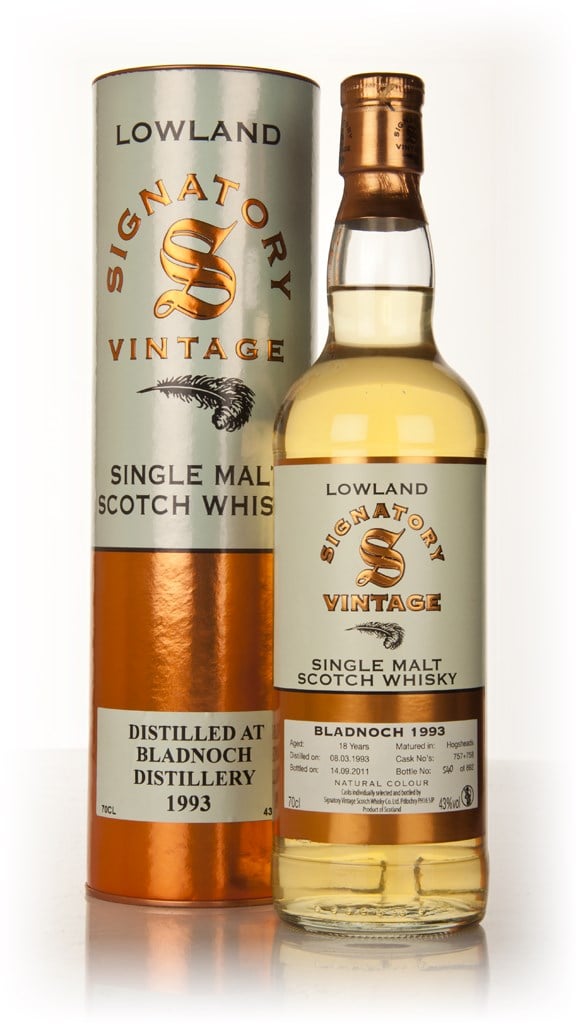Bladnoch 18 Year Old 1993 (Signatory) 70cl product image