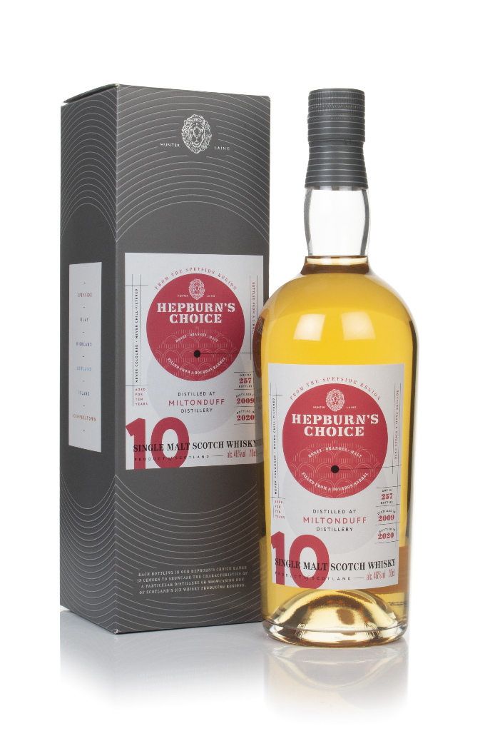 Miltonduff 10 Year Old 2009 - Hepburn's Choice (Langside) 70cl product image