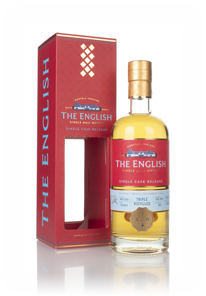 The English Single Cask Release - Triple Distilled Peated 70cl product image