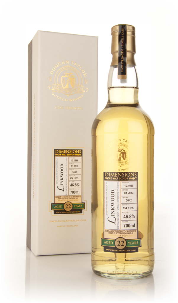 Linkwood 22 Year Old 1989 Cask 5042 - Dimensions (Duncan Taylor) 70cl product image