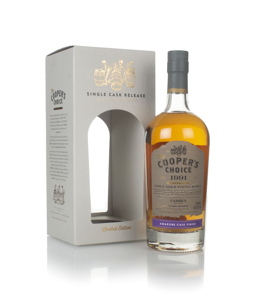 Cambus 29 Year Old 1991 (cask 9067) - The Cooper's Choice (The Vintage Malt Whisky Co.) 70cl product image