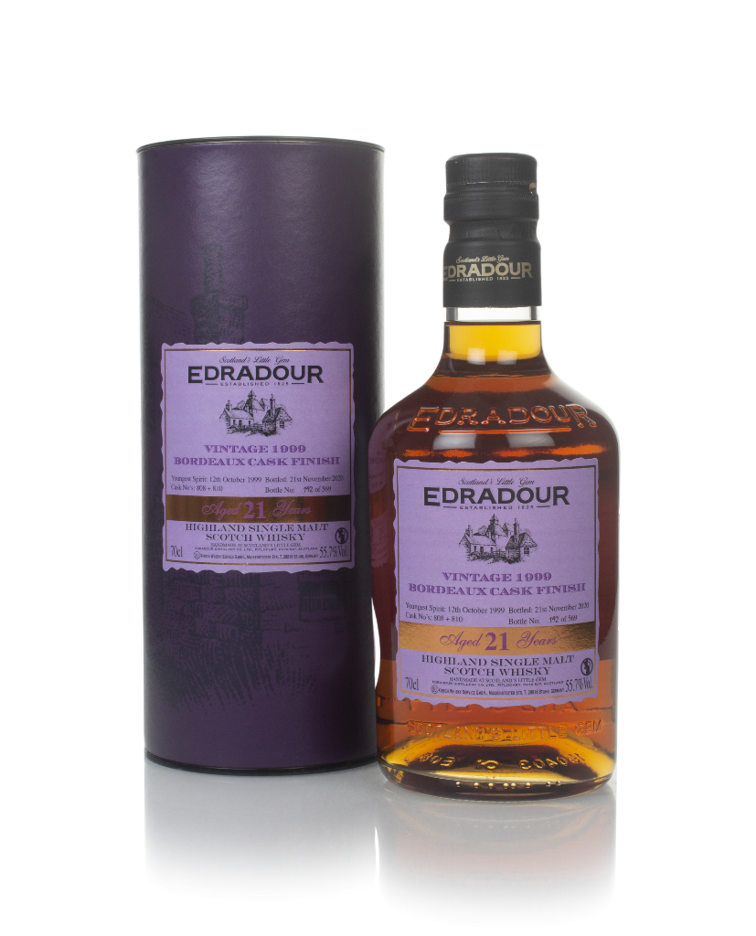Edradour 21 Year Old 1999 (cask 808 & 810) - Bordeaux Cask Finish 70cl product image