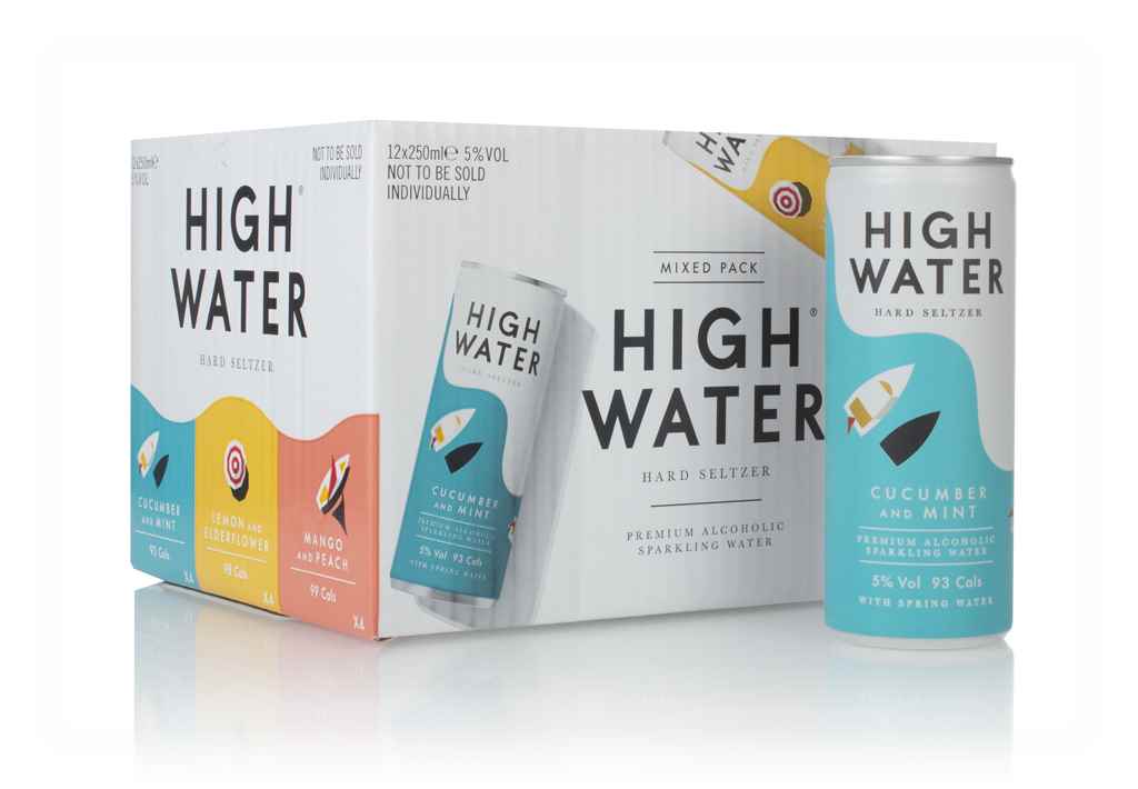 High Water Mixed Pack Hard Seltzer (12 x 250ml) 300cl product image
