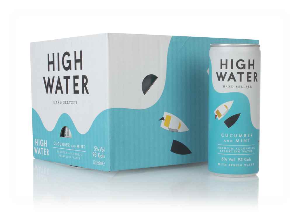 High Water Cucumber & Mint Hard Seltzer (12 x 250ml) 300cl product image