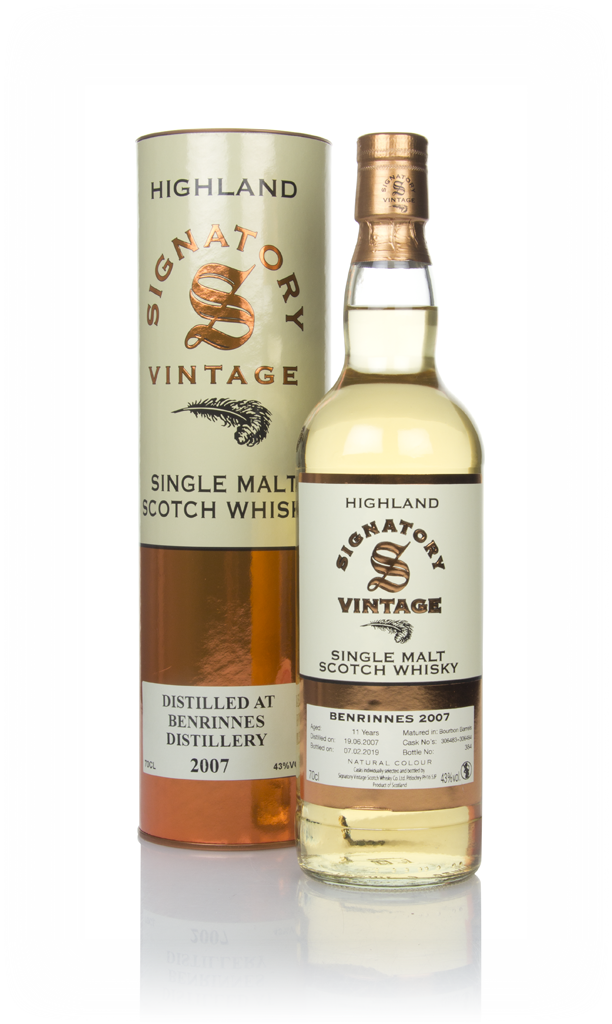 Benrinnes 11 Year Old 2007 (casks 306483 & 306484) - Signatory 70cl product image