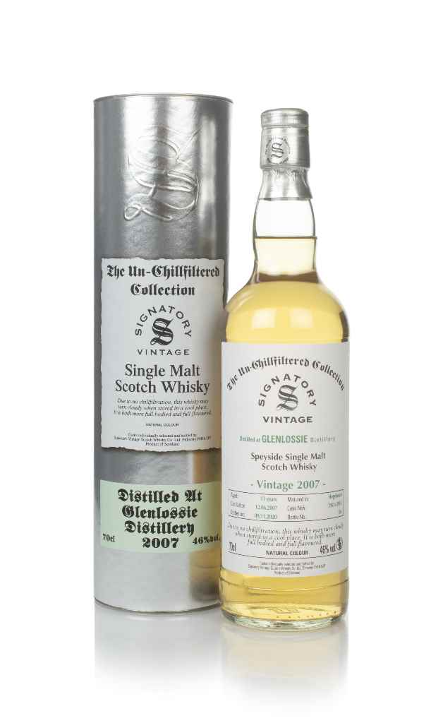 Glenlossie 13 Year Old 2007 (casks 3955 & 3956) - Un-Chillfiltered Collection (Signatory) 70cl product image