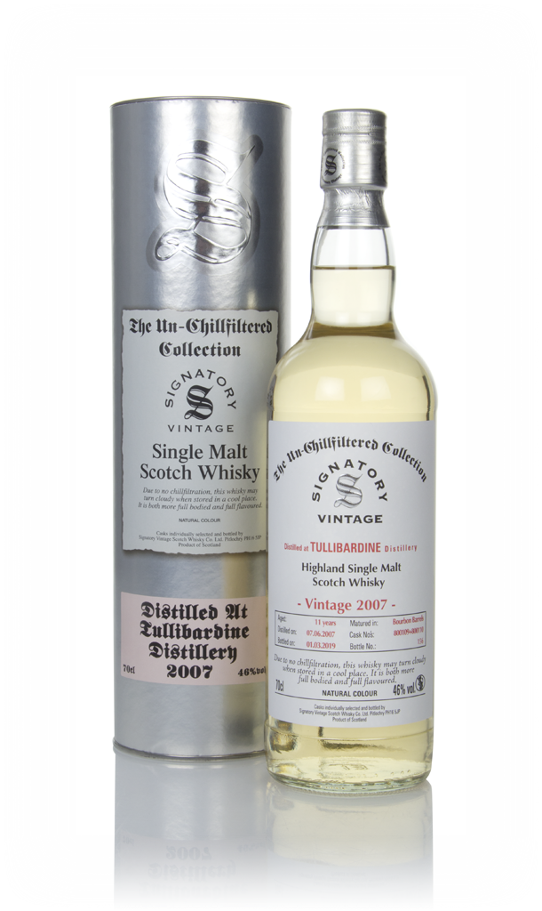 Tullibardine 11 Year Old 2007 (casks 800109 & 800110) - Un-Chillfiltered Collection (Signatory) 70cl product image