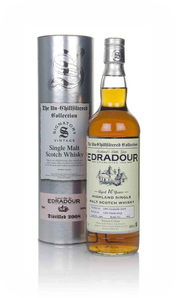 Edradour 10 Year Old 2008 (cask 371) - Un-Chillfiltered Collection (Signatory) 70cl product image