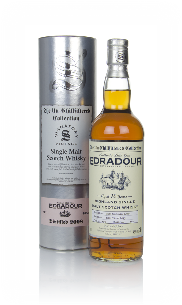 Edradour 10 Year Old 2008 (cask 371) - Un-Chillfiltered Collection (Signatory) 70cl product image