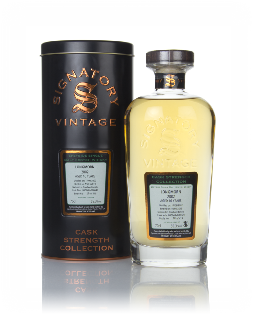Longmorn 16 Year Old 2002 (casks 800648 & 80649) - Cask Strength Collection (Signatory) 70cl product image