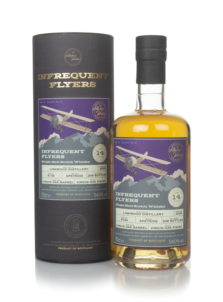Linkwood 14 Year Old 2006 (cask 6144) - Infrequent Flyers (Alistair Walker) 70cl product image